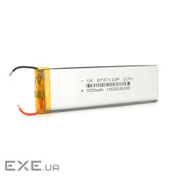 Літій-полімерний акумулятор 8.7*37*110mm (Li-ion 3.7В 5050мА&middot,год) (8737110)