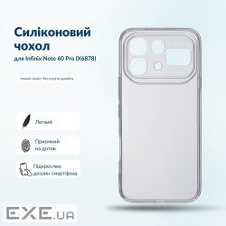 Чохол до мобільного телефона BeCover Silicone Infinix Note 60 Pro (X6878) Transparent (716046)
