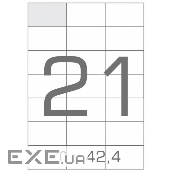 Етикетка самоклеюча Tama 70х42,4 (21 на листі) с/кл (100листів) (17806)