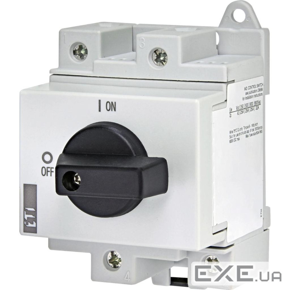 Выключатель нагрузки ETI LS 32 SMA A2 2р "1-0" 32A 1500V DC (4660062)