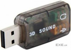 External Sound Card VALUE USB 2 Channel 3D Sound (B00443)