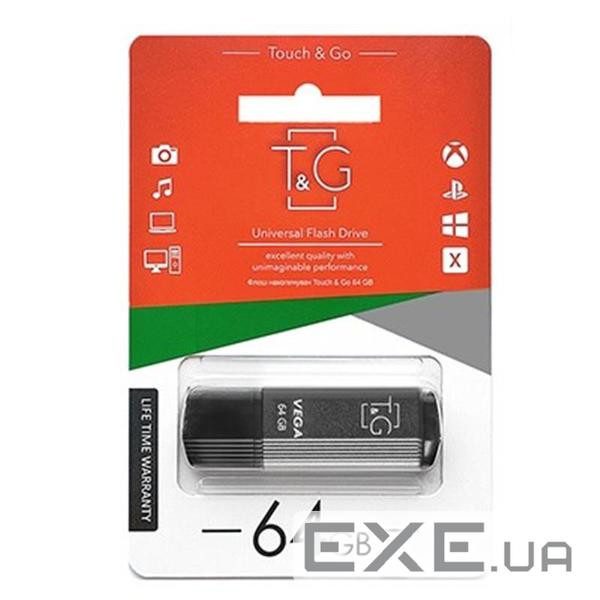 Флеш-накопичувач T&G USB 64GB 121 Vega Series Grey (TG121-64GBGY)