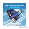 Дата кабель USB 2.0 AM to USB-C 1.0m 3A black Vention (CTHBF)