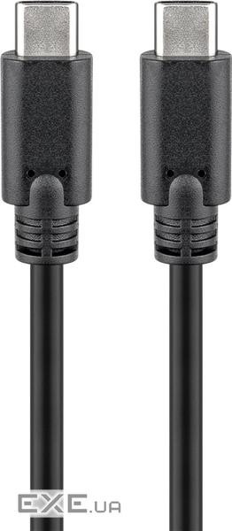 Кабель пристроїв USB Type-C-3.0A M/M 3.0m,(USB3.0/3.1Gen1) D=3.8mm Gold Cu,чорний (75.06.6509-1) (75.06.6509-1)