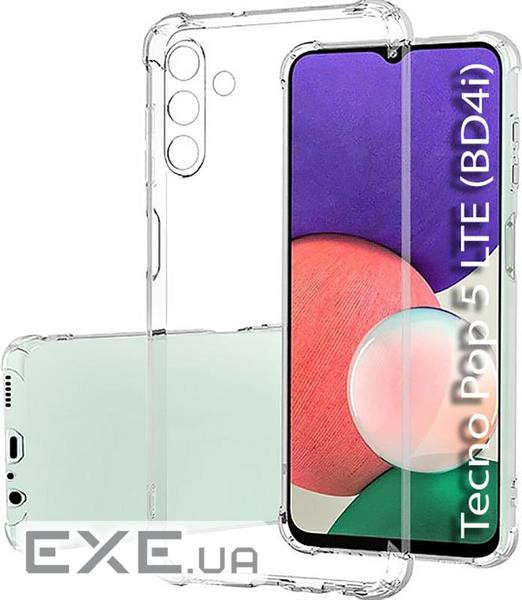 Чохол-накладка BeCover Anti-Shock для Tecno Pop 5 LTE (BD4i) Clear (708908)