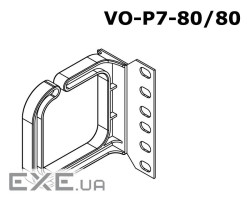 Кабелеутрім. гориз. 80х80мм., 1шт (VO-P7-80 / 80-H) (VO-P7-80 / 80-H) (VO-P7-80 / 80 (VO-P7-80/80-H)