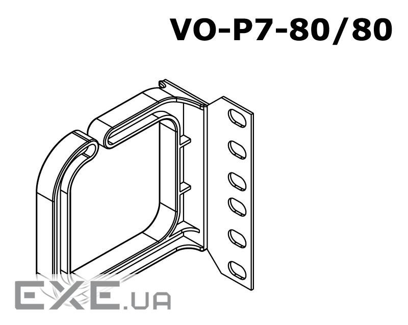 Кабелеутрім. гориз. 80х80мм., 1шт (VO-P7-80 / 80-H) (VO-P7-80 / 80-H) (VO-P7-80 / 80 (VO-P7-80/80-H)