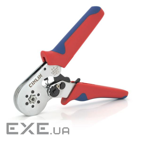 Кримпер CINLINELE HCS8 6-6 для обтиску кабельного наконечника, blue + набір (HCS8 6-6+VE1020)