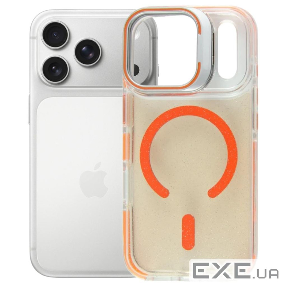 Чохол до мобільного телефона BeCover FIBRA Star Shine MagSafe Apple iPhone 17 Pro Max Orange (715436