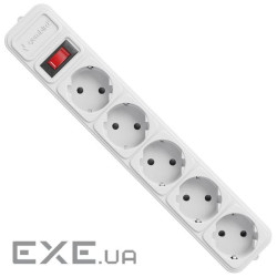 Мережевий фільтр-подовжувач GEMBIRD SPG5-G-10MG Gray 10м