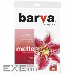 Фотопапір Barva A4 Everyday matted double-sided 220г 20с (IP-BE220-175)