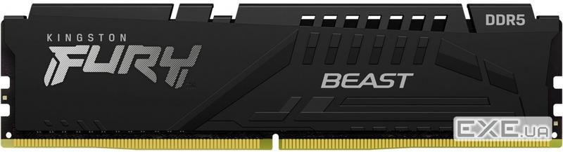 Модуль пам'яті DDR5 16GB/5200 Kingston Fury Beast Black (KF552C40BB-16)