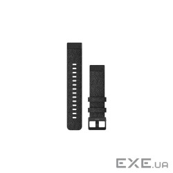 Ремінець до смарт-годинника Garmin fenix 6s 20mm QuickFit Heathered Black Nylon with (010-12875-00)