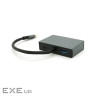 Концентратор Voltronic USB-C 4-in-1 USB 3.0 + USB-C + HDMI + VGA 0.23m silver (YT-HTC4in1)