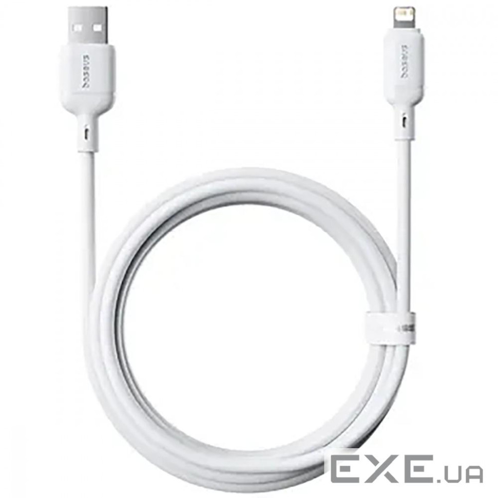 Кабель Baseus Silky Series Fast Charging Lightning 2.4A (2m) white (P10377702213-01)