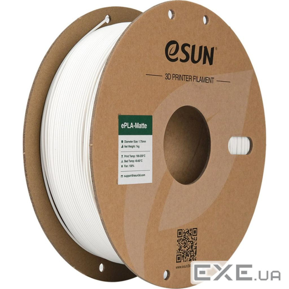 Пластик для 3D-принтера eSUN ePLA-Matte, 1,75мм, 1кг, milky (ePLA-Matte-P175MW1)
