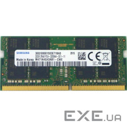 Оперативна пам'ять SAMSUNG SO-DIMM DDR4 3200MHz 32GB (M471A4G43AB1-CWE)