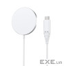 Бездротовий зарядний пристрій CHOETECH T518-F 15W Wireless Charger + Holder White (T518-F+H046)