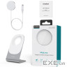 Бездротовий зарядний пристрій CHOETECH T518-F 15W Wireless Charger + Holder White (T518-F+H046)