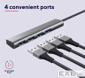 USB-хаб Trust Halyx 4-Port USB-A 3.2 Grey (24947)