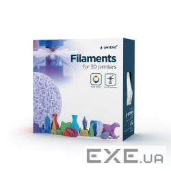 Пластик для 3D-принтера Gembird PLA, 1.75 мм, silver, 1кг (3DP-PLA1.75-01-S)