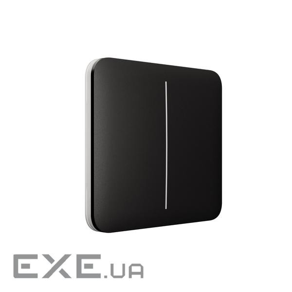 Кнопка двоклавішного вимикача Ajax  SoloButton (2-gang) (Ajax SoloButton (2-gang) [55] black)