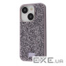 Чохол Bling World Rock Diamond (TPU) iPhone 16 Pro Max gray titanium (59488 gray titanium)