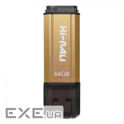Флеш-накопичувач USB 64GB Hi-Rali Stark Series Gold (HI-64GBSTGD)