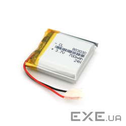 Літій-полімерний акумулятор 8*30*30mm (Li-ion 3.7В 700мА&middot,год) (803030) ) (803030)