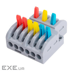 Клемна колодка з натискними затискачами 3х6-проводу LT-633 для розподільчих коробок, 45 (LT-633 / 5)