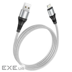 Кабель Hoco X50 Excellent USB - Lightning, 1 м, Grey (6931474734204)
