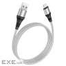 Кабель Hoco X50 Excellent USB - Lightning, 1 м, Grey (6931474734204)