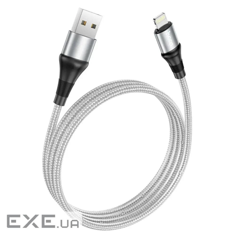 Кабель Hoco X50 Excellent USB - Lightning, 1 м, Grey (6931474734204)