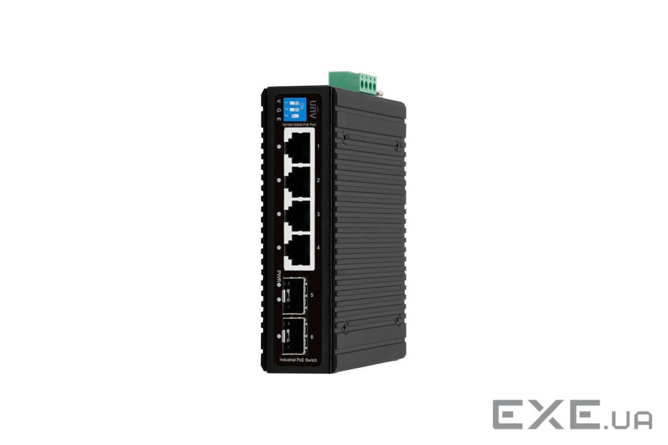Комутатор UNV Industrial Switches Не керований (IS2000-4GT2GP-POE-IN@PWR75)