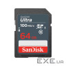 Карта пам'яті SanDisk 64GB SDXC class 10 UHS-1 (SDSDUNR-064G-GN3IN)