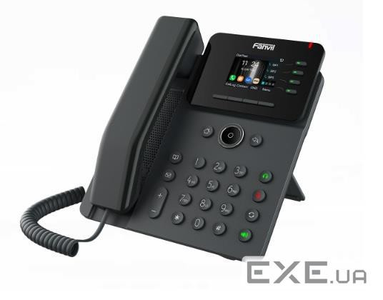 Телефон IP Fanvil V61G 2xGE LAN, 4 SIP line, SW Linux, PoE, 2.4'' - колірний дисплей