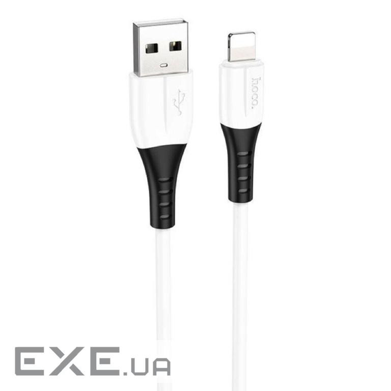 Кабель HOCO X82 USB to iP 2.4A, 1m, silicone, silicone connectors, White (6931474768544)