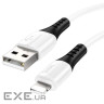 Кабель HOCO X82 USB to iP 2.4A, 1m, silicone, silicone connectors, White (6931474768544)