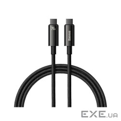Дата кабель USB-C to USB-C 2.0m 240W Black Baseus (CAWJ040101)