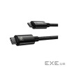 Дата кабель USB-C to USB-C 2.0m 240W Black Baseus (CAWJ040101)