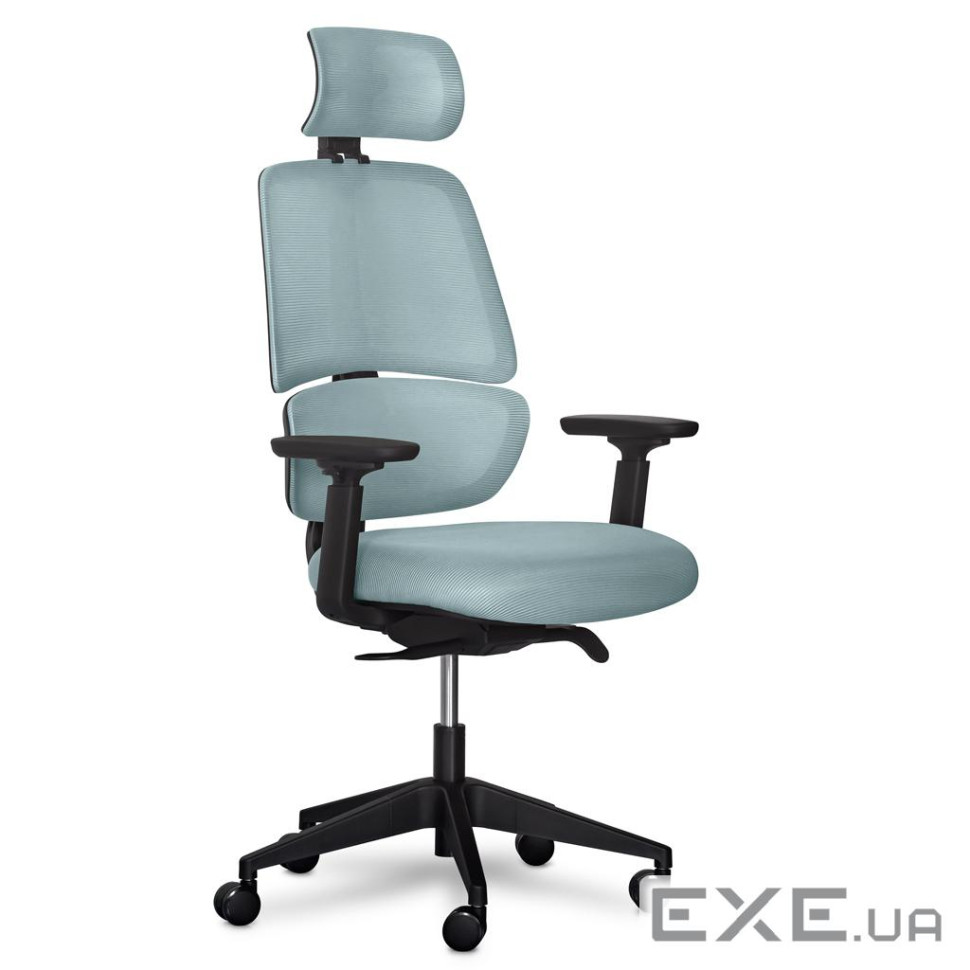 Офісне крісло Mealux Leo Air Plus Grey / Blue (Y-546 KBGL)