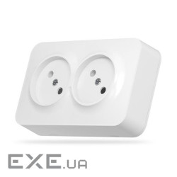 Розетка Videx BINERA IP20 наружная 2ая белая (VF-BNS22-W)