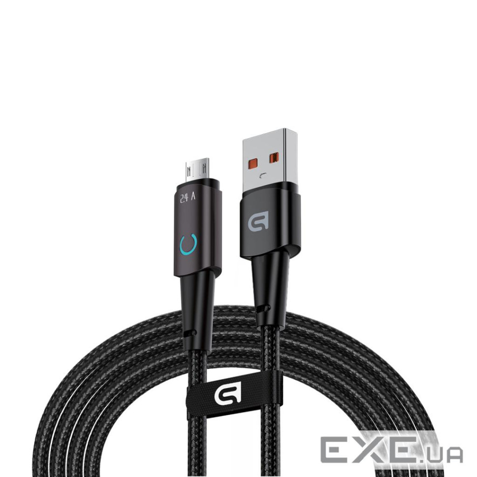 Дата кабель USB 2.0 AM to Micro 5P 1.2m 12W black Armorstandart (ARM75866)