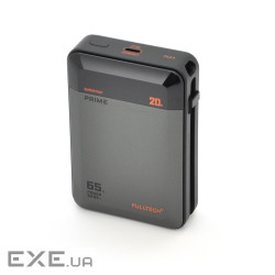 PowerBank FULLTECH PRIME FP42 20000mAh, PD65W+22.5W, Input: (Type-C), Output: (USB, 2*Type-C), індик