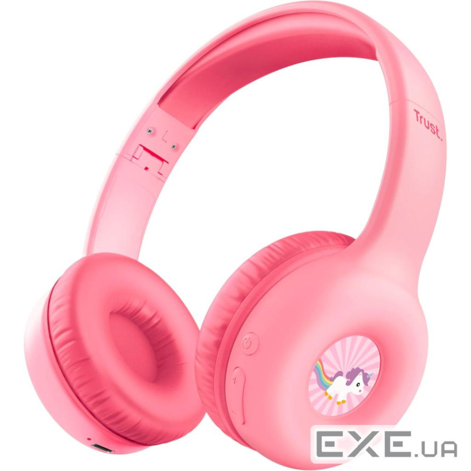 Навушники Trust Nouna Kids Wireless Pink (25274)