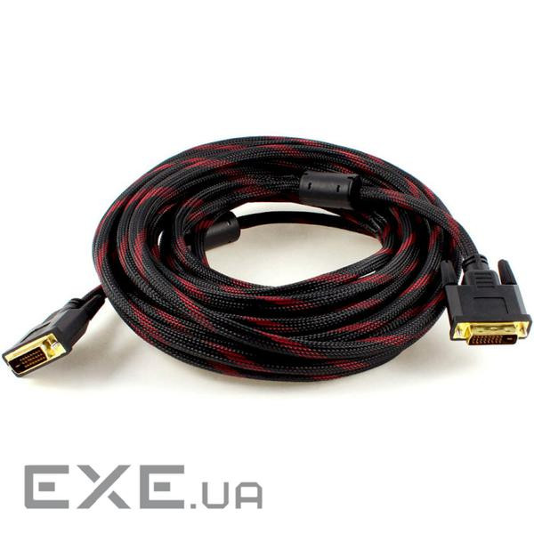 Кабель MERLION DVI 5м Black (YT-DVI(M) (M)NY/RD-5.0M) (YT-DVI(M)/(M)NY/RD-5.0m)