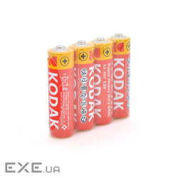 Батарейка сольова KODAK Super Heavy Duty R6, АА, 4шт в shriink, ціна за shrink (BK-SHD / R6-4S)