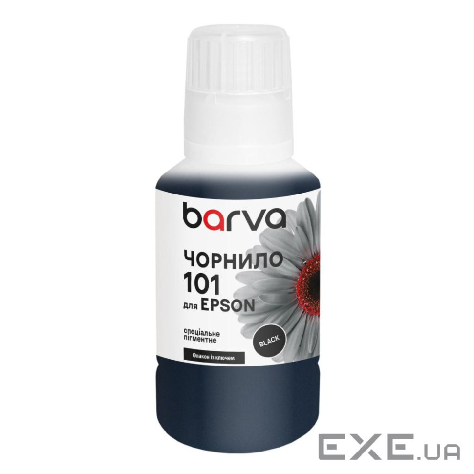 Чорнило Barva Epson 101 140 мл, BK, OneKey, pigmented (E101-603e)