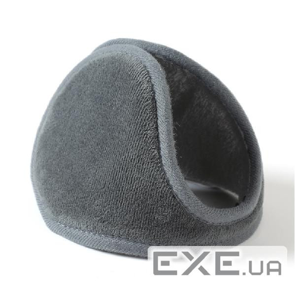 Зимові теплі амбушюри / навушники, плюш / оксамит, сірий (WEP / Gy)