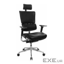 Офісне крісло GT Racer X-807 Black (X-807 Leather Black (P-02))